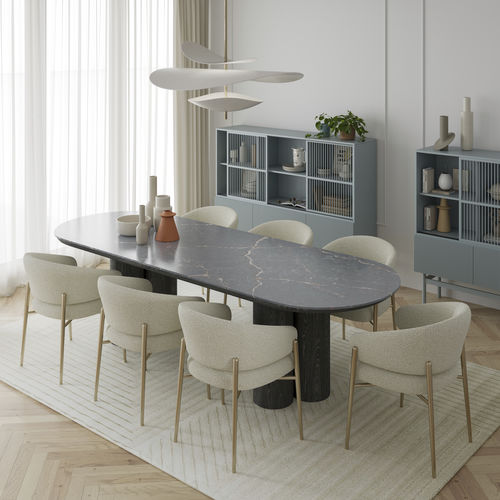 Piano per tavolo in Silestone® - Le chic : Parisien - Cosentino - blu