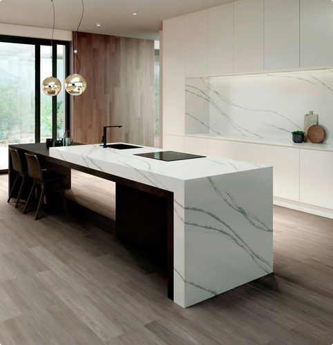 Rivestimento murale per interni - Eternal Series - Cosentino - in Silestone® / aspetto pietra / per uso residenziale