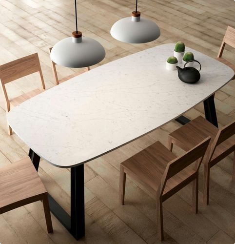 Piano per tavolo in Silestone® - Ethereal Series - Cosentino - bianco