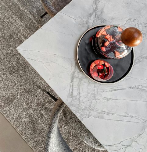 Piano per tavolo in Dekton® - Furniture : Natural Series - Cosentino - resistente agli UV / bianco / nero