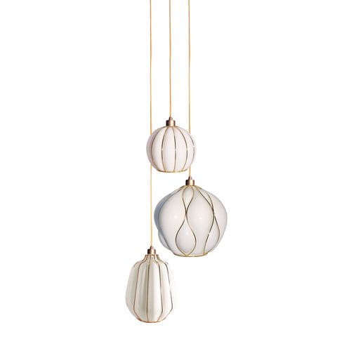Lampada a sospensione - CASAMANCE - RIVIERA Light - in ottone / in vetro / contemporanea