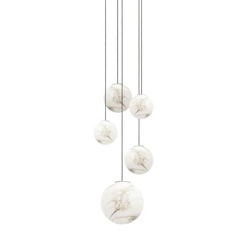 Lampada a sospensione - MARAIS - RIVIERA Light - in ottone / in vetro / contemporanea