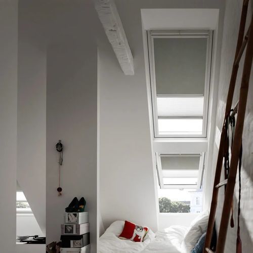 Tenda avvolgibile plissettata - VELUX - per finestra / in tessuto / da esterno