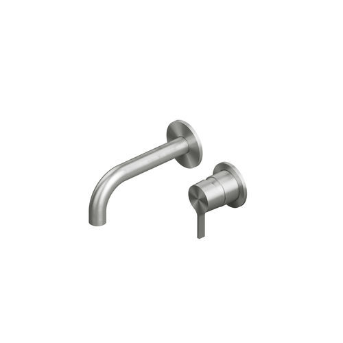 Miscelatore per lavabo - VOLCANO 36 13.00 - QuadroDesign - da parete / in acciaio inossidabile / da bagno