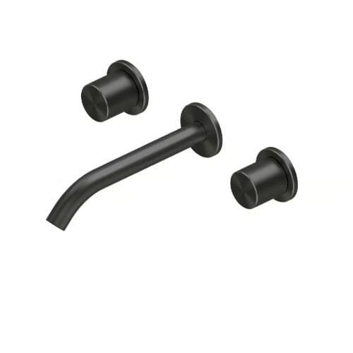 Miscelatore per lavandino - HUM 24 11V - QuadroDesign - da parete / in acciaio inossidabile / in acciaio