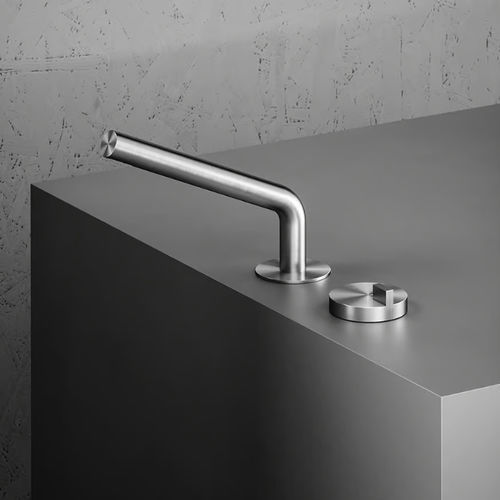 Miscelatore per lavandino - Q 18 31 - QuadroDesign - da incasso / in acciaio inossidabile 316L / da bagno