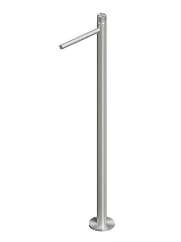Miscelatore per lavabo - MODO 17 05 - QuadroDesign - a pavimento / meccanico / in acciaio inossidabile spazzolato