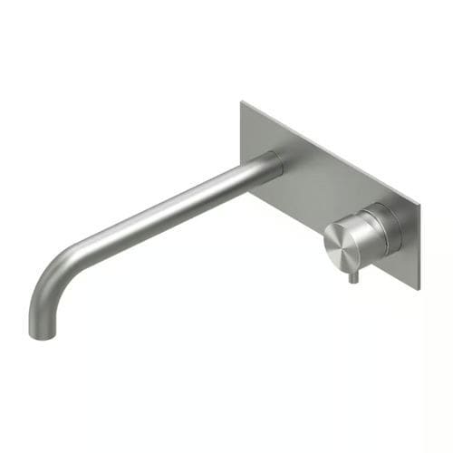 Miscelatore per lavandino - SOURCE 13 14R.00 - QuadroDesign - da incasso / da parete / in acciaio inossidabile spazzolato
