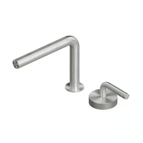 Miscelatore per lavandino - LEVO 14 31 - QuadroDesign - da incasso / in acciaio inossidabile 316L / da bagno