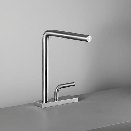 Miscelatore per lavandino - LEVO 14 02 - QuadroDesign - da appoggio / da piano / meccanico