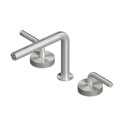 Miscelatore per lavandino - LEVO 14 31 V - QuadroDesign - da piano / in acciaio inossidabile 316L / in acciaio inossidabile AISI 316