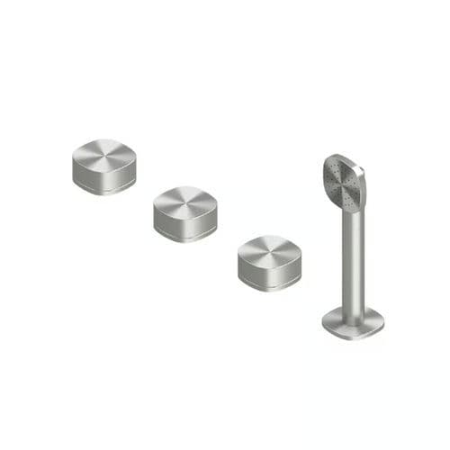 Set vasca in acciaio inossidabile 316L - SUPER 22 99 - QuadroDesign - da piano / contemporaneo / 3 fori