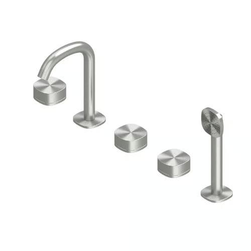 Set vasca in acciaio inossidabile spazzolato - SUPER 22 98 - QuadroDesign - in acciaio inossidabile 316L / da piano / contemporaneo