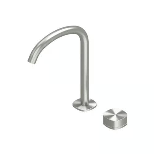Miscelatore per lavandino - SUPER 22 32 - QuadroDesign - da incasso / in acciaio inossidabile spazzolato / in acciaio inossidabile AISI 316