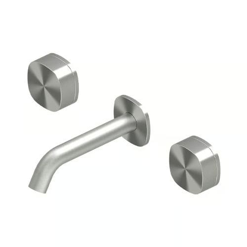 Miscelatore per lavabo - SUPER 22 10V - QuadroDesign - da parete / da incasso / in acciaio inossidabile 316L