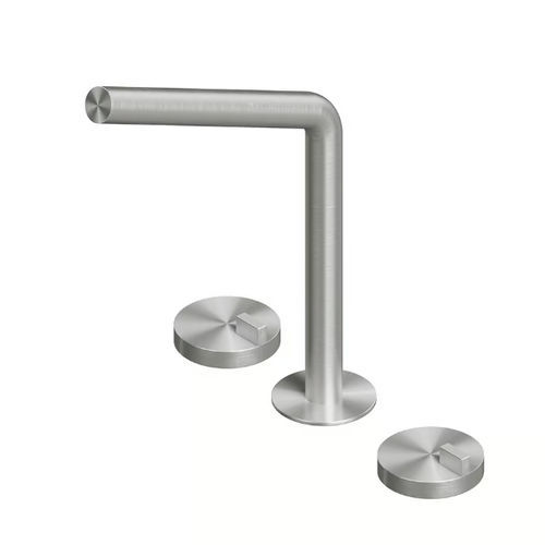 Miscelatore per lavandino - Q 18 32 V - QuadroDesign - da piano / in acciaio inossidabile spazzolato / in acciaio inossidabile 316L