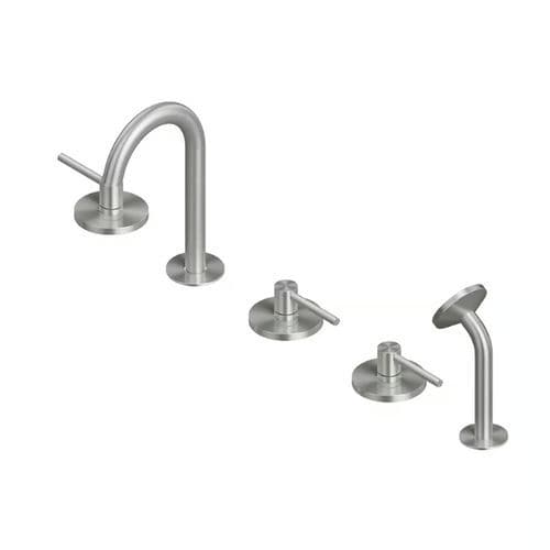 Set vasca in acciaio inossidabile 316L - FFQT 21 98 - QuadroDesign - da piano / contemporaneo / 3 fori