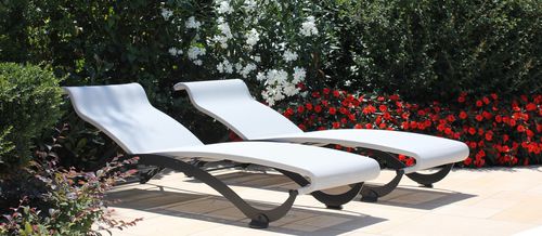 Lettino prendisole contemporaneo - SOLE  - FIVE STARS ITALY - in Batyline® / idrorepellente / in alluminio