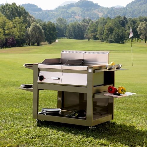 Cucina da esterno - CUBE 800 - FIVE STARS ITALY - contemporanea / in alluminio / modulare