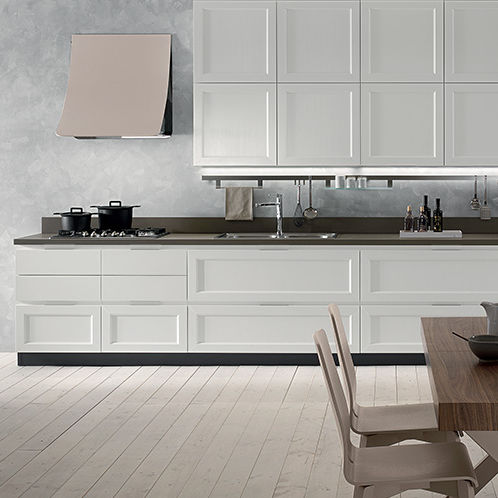 Cucina contemporanea - FLY - NEW  - Torchetti Cucine - in legno / con maniglia integrata / laccata