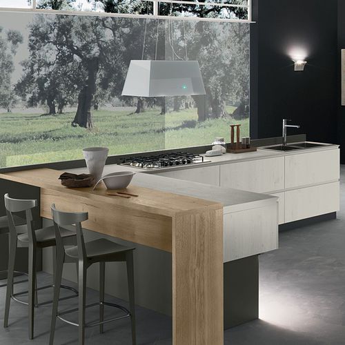Cucina contemporanea - VEGA  - Torchetti Cucine - in laminato / con isola / senza maniglie