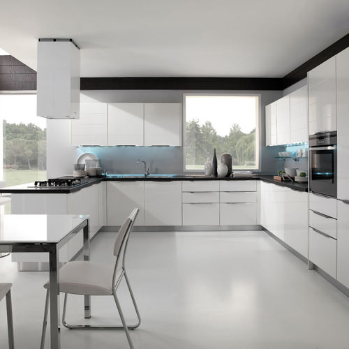 Cucina contemporanea - AIRONE - Torchetti Cucine - in legno / a U / con impugnature