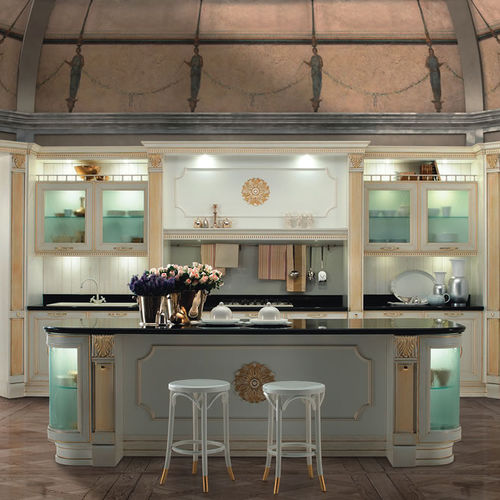 Cucina classica - FIRENZE - Torchetti Cucine - in legno / con isola / con impugnature