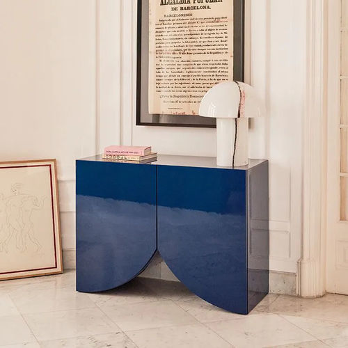 Consolle contemporanea - BRIDGES  - BD Barcelona Design - in MDF laccato / con supporto in legno / ad arco