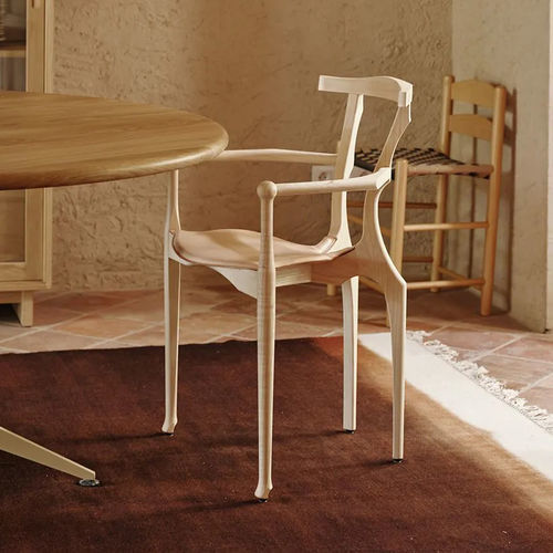 Sedia contemporanea - GAULINO  - BD Barcelona Design - da interno / in pelle / con supporto in frassino
