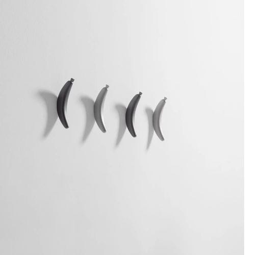 Appendiabiti a muro - BANANA  - BD Barcelona Design - contemporaneo / in frassino / grigio
