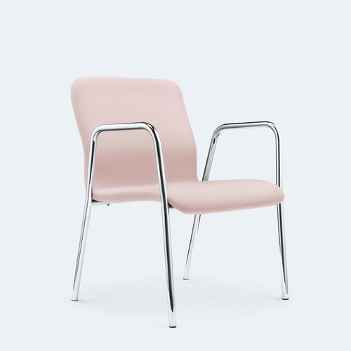 Sedia visitatore contemporanea - PANAMERO - Löffler Bürositzmöbel GmbH - da interno / in tessuto / con supporto in metallo