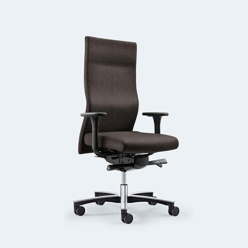 Sedia da ufficio contemporanea - PLUS ANTI-DEKUBITUS XL - Löffler Bürositzmöbel GmbH - da interno / in lana / con supporto in metallo