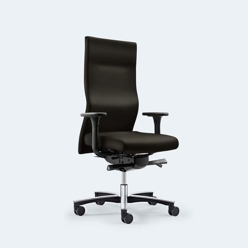 Sedia da ufficio contemporanea - PLUS TASCHENFEDERKERNSTUHL XL - Löffler Bürositzmöbel GmbH - da interno / in tessuto / con supporto in metallo