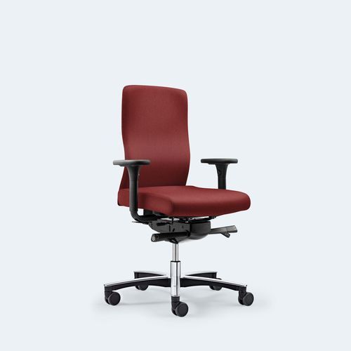 Sedia da ufficio contemporanea - PLUS TASCHENFEDERKERN - Löffler Bürositzmöbel GmbH - da interno / in tessuto / con supporto in metallo