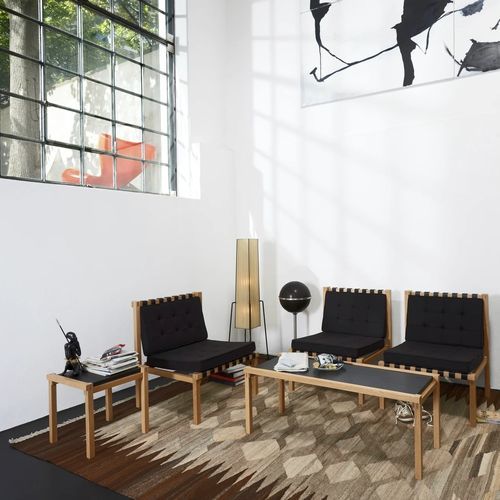 Sgabello in pelle - WB 4 - Löffler Bürositzmöbel GmbH - in rovere / con supporto in quercia / contract