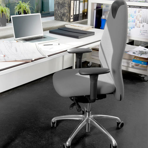 Sedia da ufficio contemporanea - TANGO 24 - Löffler Bürositzmöbel GmbH - da interno / in pelle / con supporto in alluminio