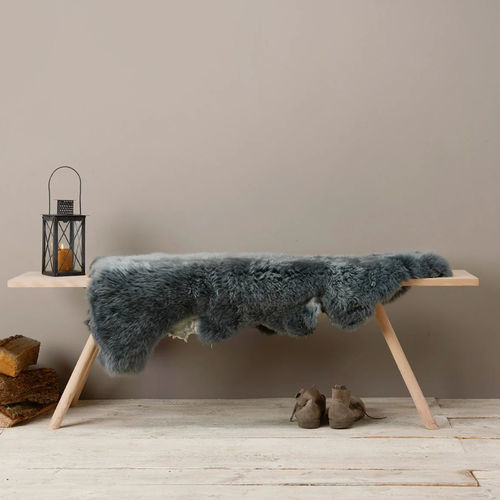 Tappeto contemporaneo - MERINO LAMMFELL - Löffler Bürositzmöbel GmbH - a tinta unita / in lana merinos / in rilievo
