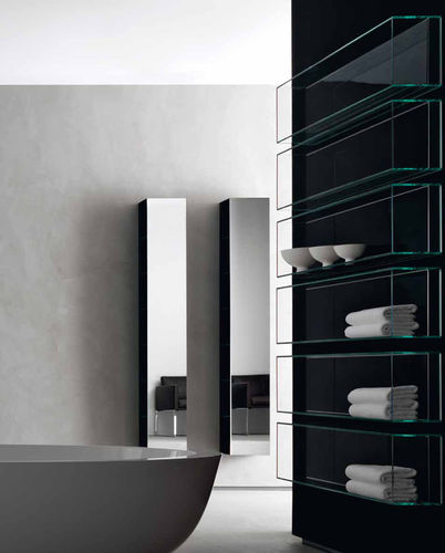 Mobile colonna da bagno - SHY LIGHT & CUBO - RI.FRA MOBILI - contemporaneo / con specchio