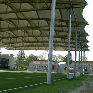 Tensostruttura su ossatura metallica - SPORTS VENUE COVERAGE - ACS-PRODUCTION - per copertura / con membrana in ETFE / per campo sportivo