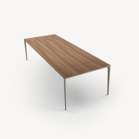 Tavolo contemporaneo - LONG ISLAND - RIMADESIO - in alluminio laccato / in nichel / rettangolare