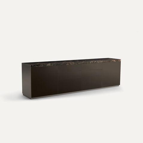 Credenza contemporanea - SELF BOLD - RIMADESIO - in vetro laccato / in marmo / modulabile
