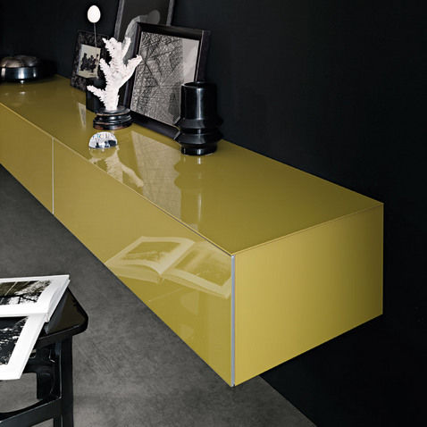 Credenza a muro - ABACUS LIVING - RIMADESIO - contemporanea / in legno / in legno laccato