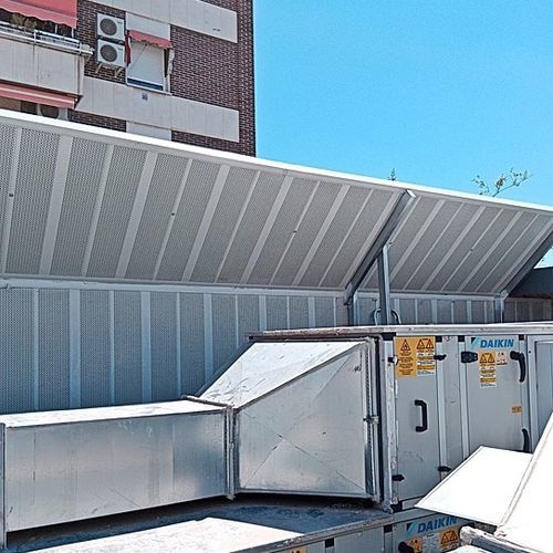 Pannello acustico per rivestimento di facciata - ACUSTIMODUL-80A - Acústica Integral - in metallo / rettangolare / testurizzato