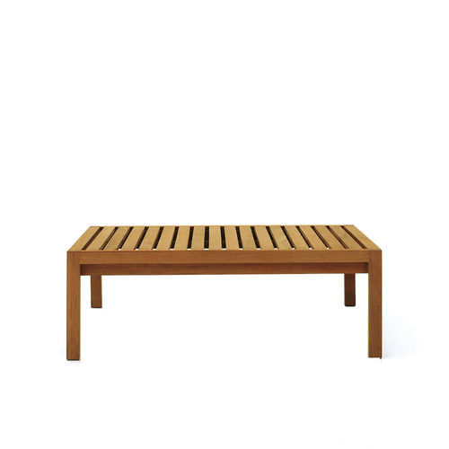 Tavolino basso contemporaneo - NETWORK 039 - RODA - in teak / rettangolare / per uso residenziale