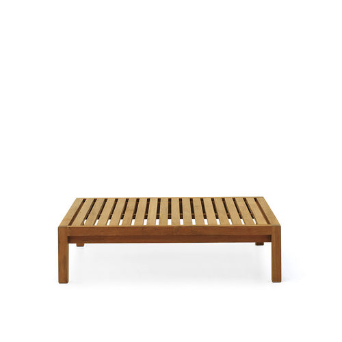 Tavolino basso contemporaneo - NETWORK 028 - RODA - in teak / quadrato / per uso residenziale