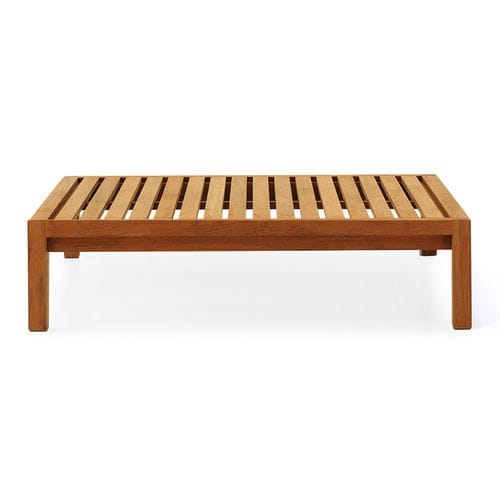 Tavolino basso contemporaneo - NETWORK 029 - RODA - in teak / rettangolare / per uso residenziale