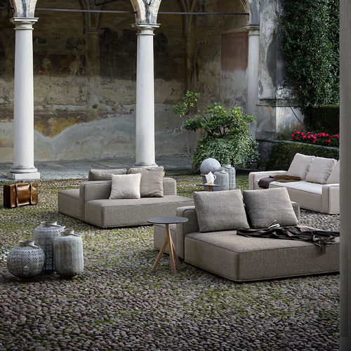 Dormeuse contemporanea - DANDY 003 + 005 + 008 - RODA - in tessuto / in alluminio / con supporto in metallo