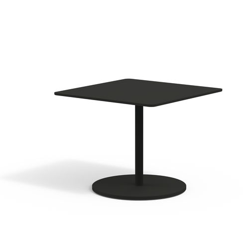 Tavolo da bistrot contemporaneo - BUTTON 003 - RODA - in alluminio / con supporto in alluminio / rotondo