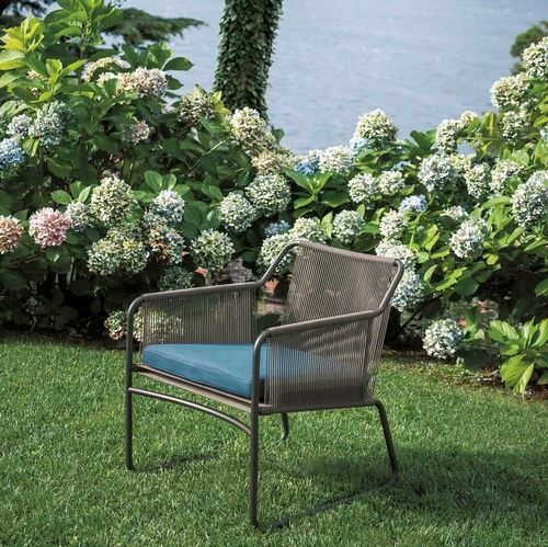 Poltrona contemporanea - HARP 768 - RODA - in poliestere / in acciaio inossidabile / con cuscino rimovibile