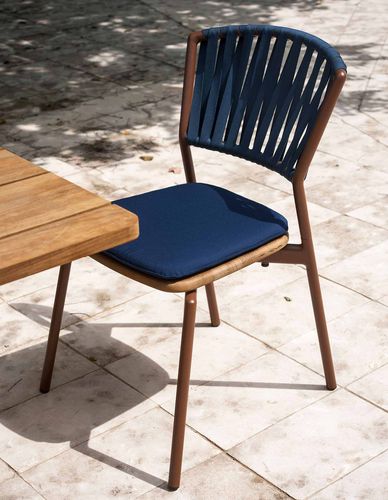 Sedia contemporanea - PIPER 120 - RODA - da esterno / da interno / in teak
